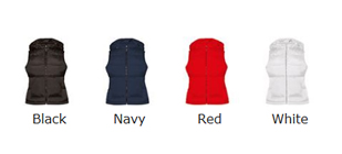 Female Padded Gilet Colour Choice